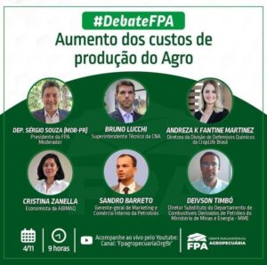 Read more about the article Em debate da FPA, representantes dizem que insumos e fertilizantes interferem diretamente no aumento