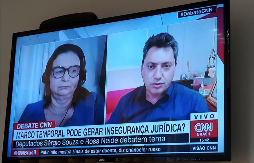 cnn - “O Marco Temporal garante segurança jurídica para quem detém a posse da terra”, diz Sérgio Souza