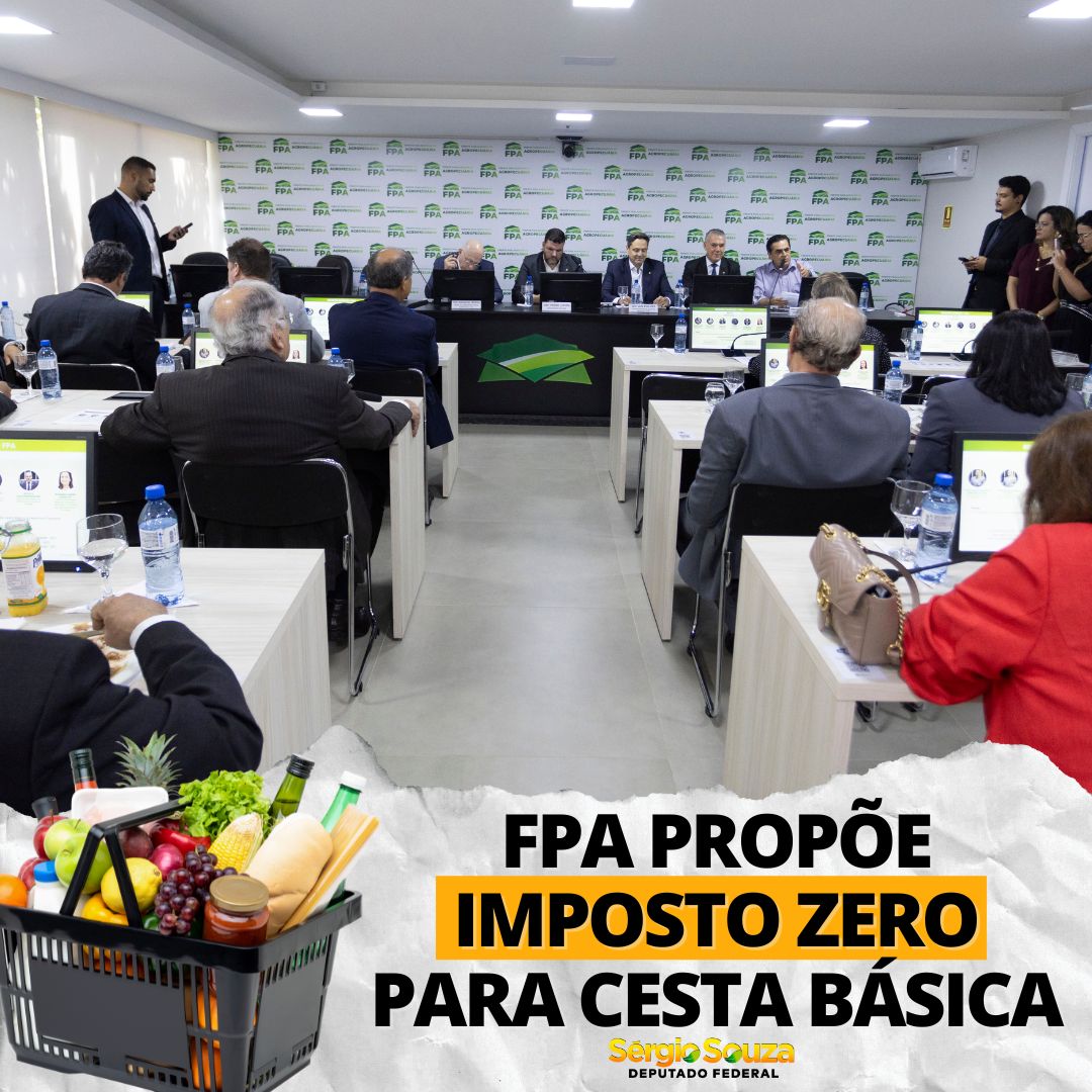 Read more about the article Coalizão Parlamentar apresenta Projeto de Lei que zera alíquota de imposto da Cesta Básica