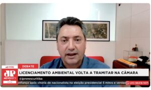Leia mais sobre o artigo Em entrevista à Jovem Pan, Sérgio Souza defende o PL do licenciamento ambiental: proposta vem para reduzir o custo de produção